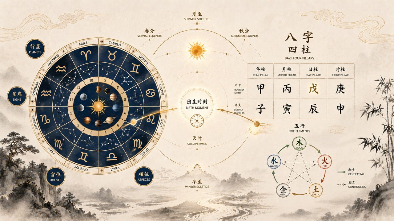 BaZi vs. Western Astrology: What Is the Difference?