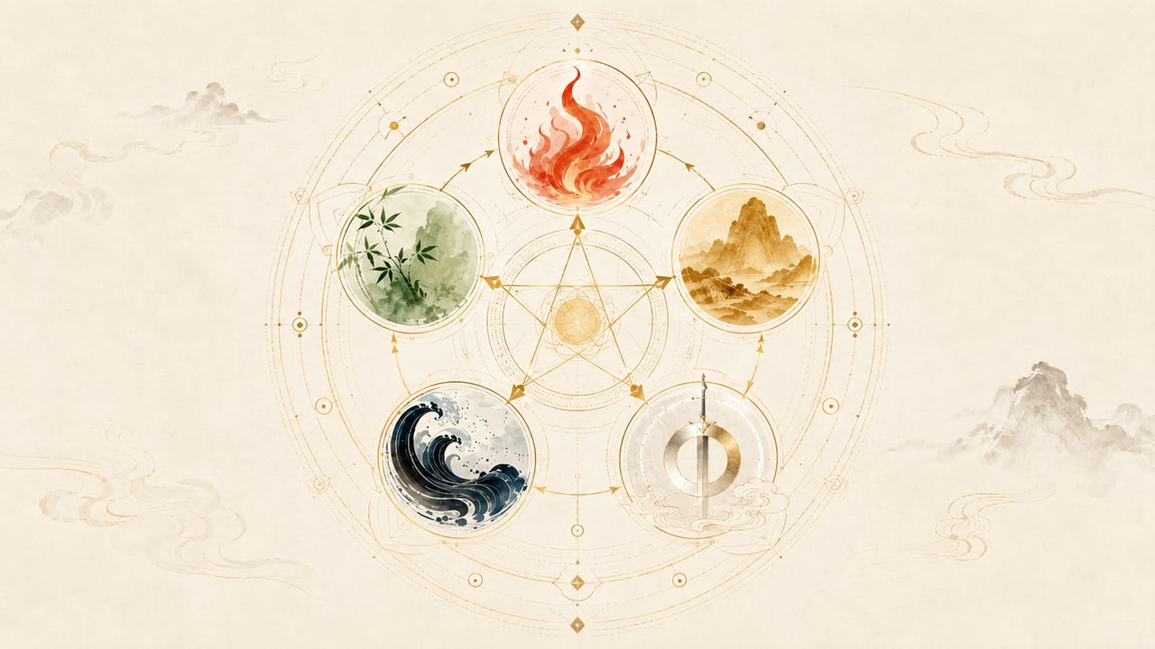 Five Element Imagery: A Complete Correspondence Table