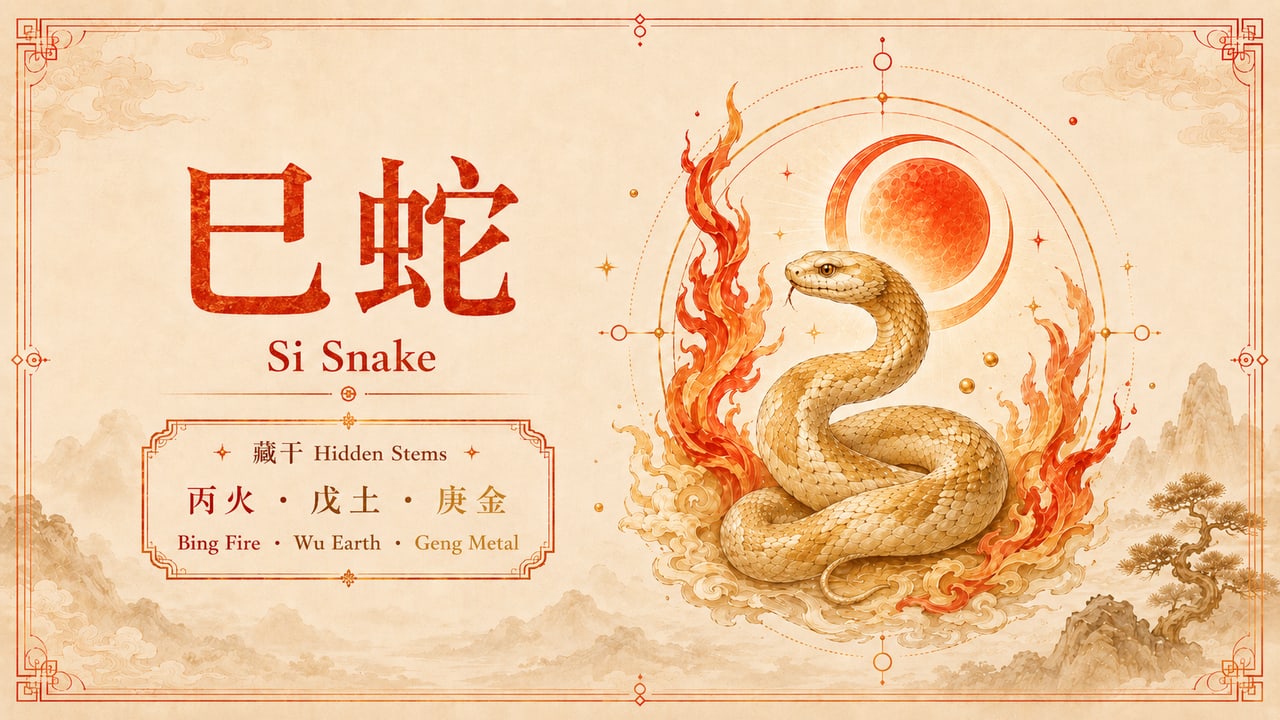 The Expression of the Si Snake Earthly Branch in BaZi