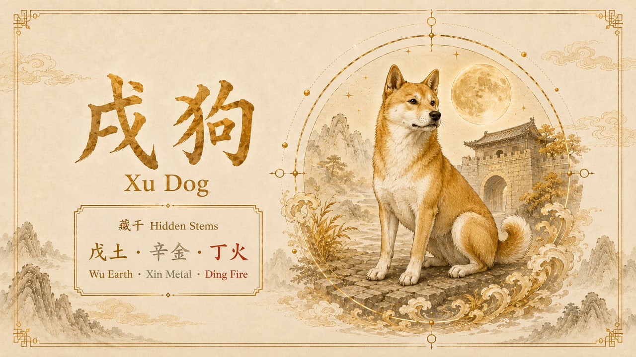 The Expression of the Xu Dog Earthly Branch in BaZi